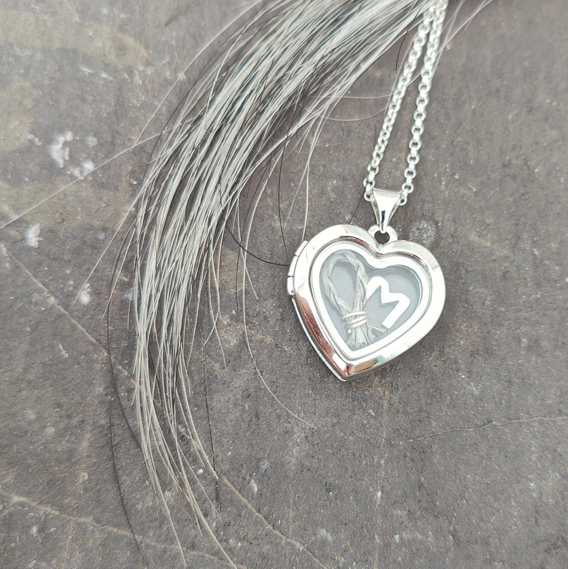 Glass Heart Locket