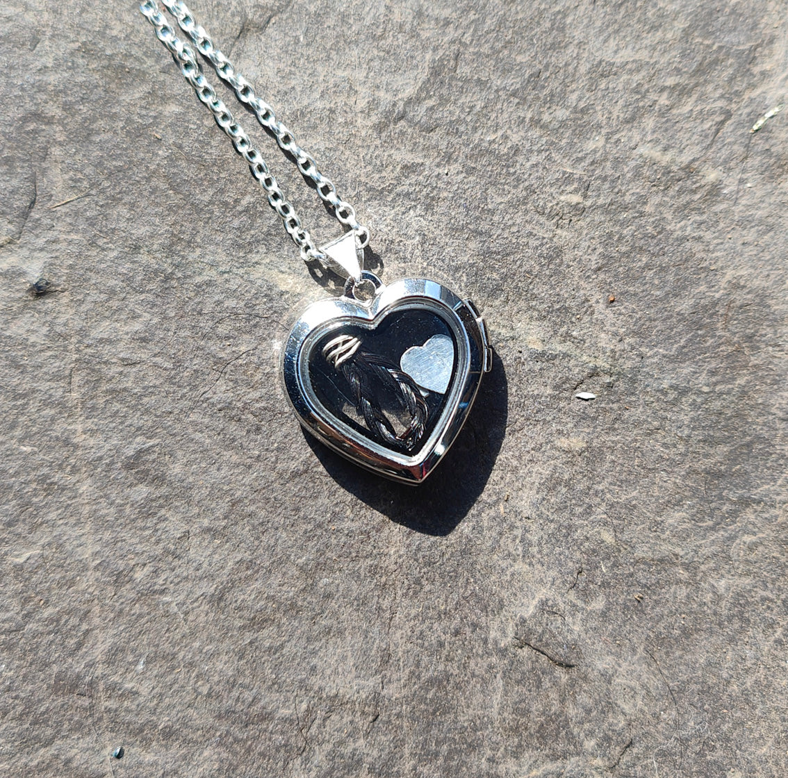 Glass Heart Locket