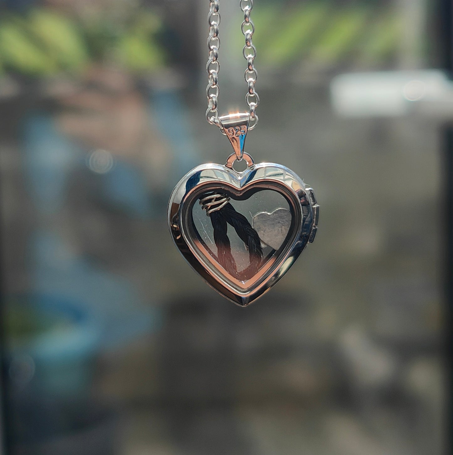 Glass Heart Locket