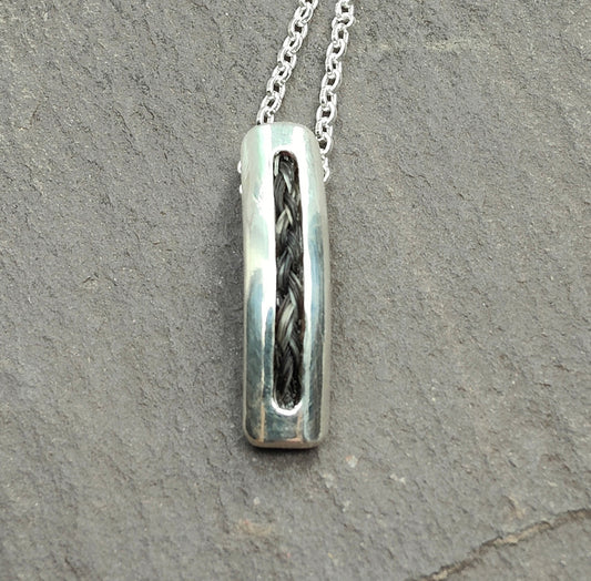 Inlay Horse Hair Pendant