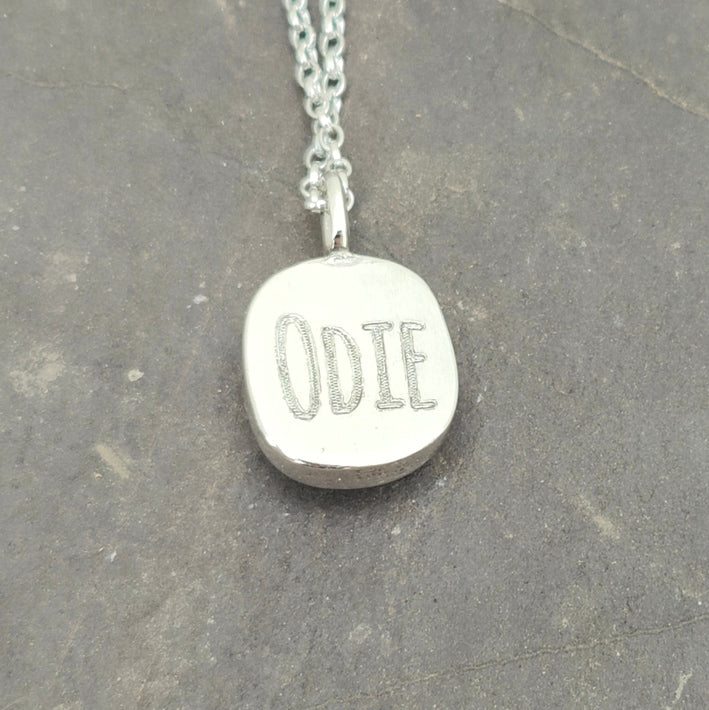 Purity Aches in Glass Necklace