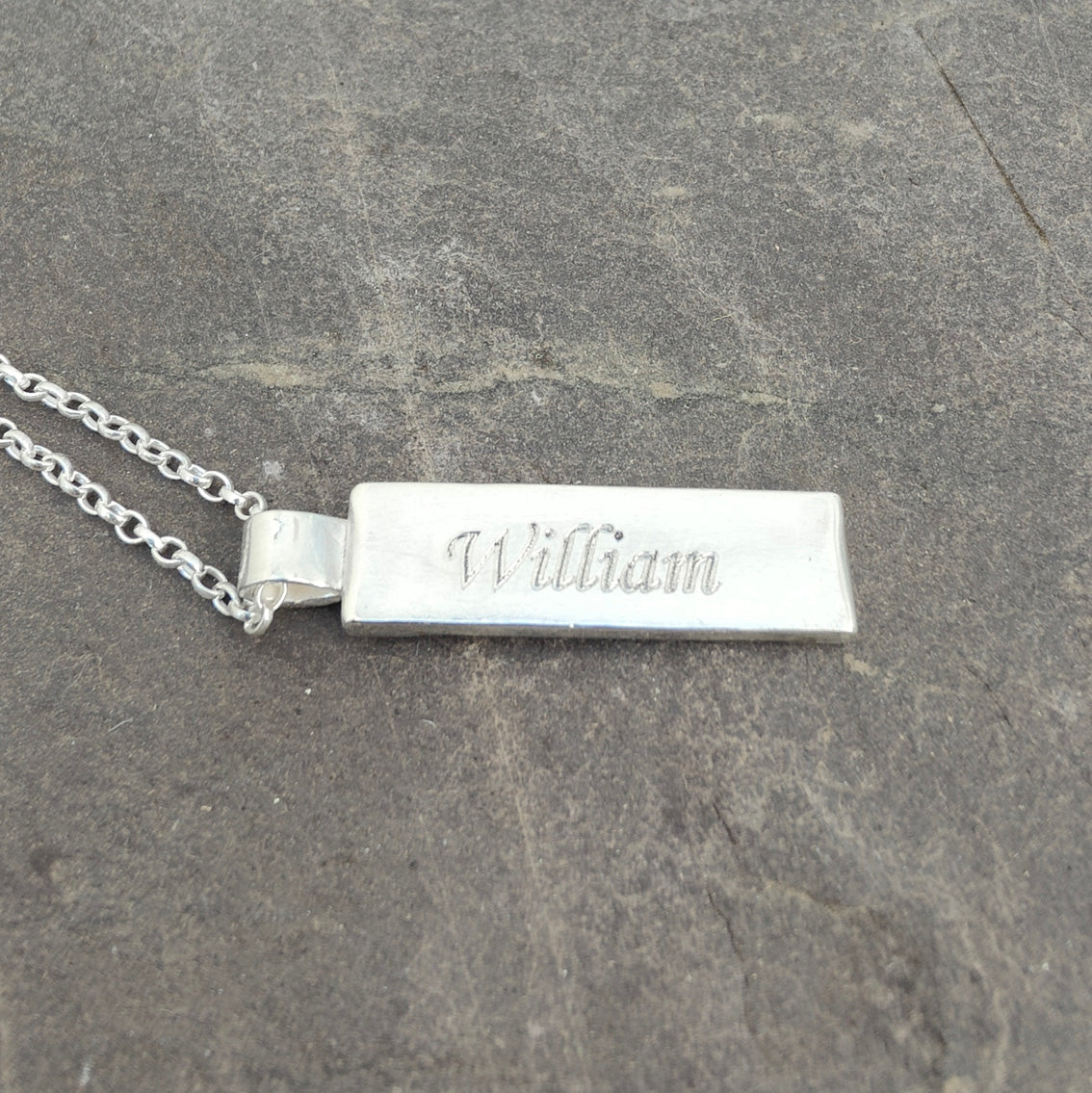Rectangle Horse Hair Pendant