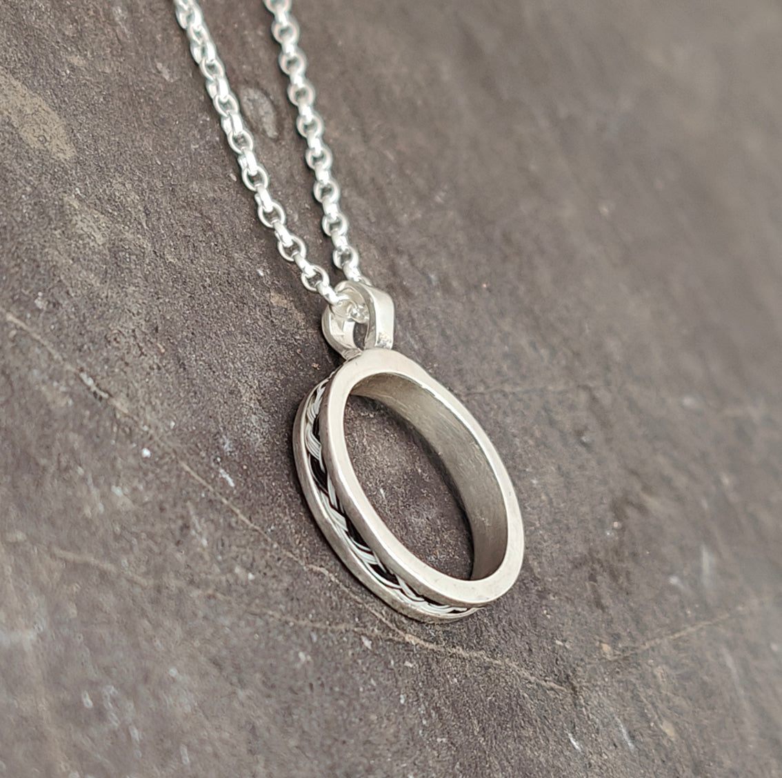 Secret Circle Horse Hair Pendant