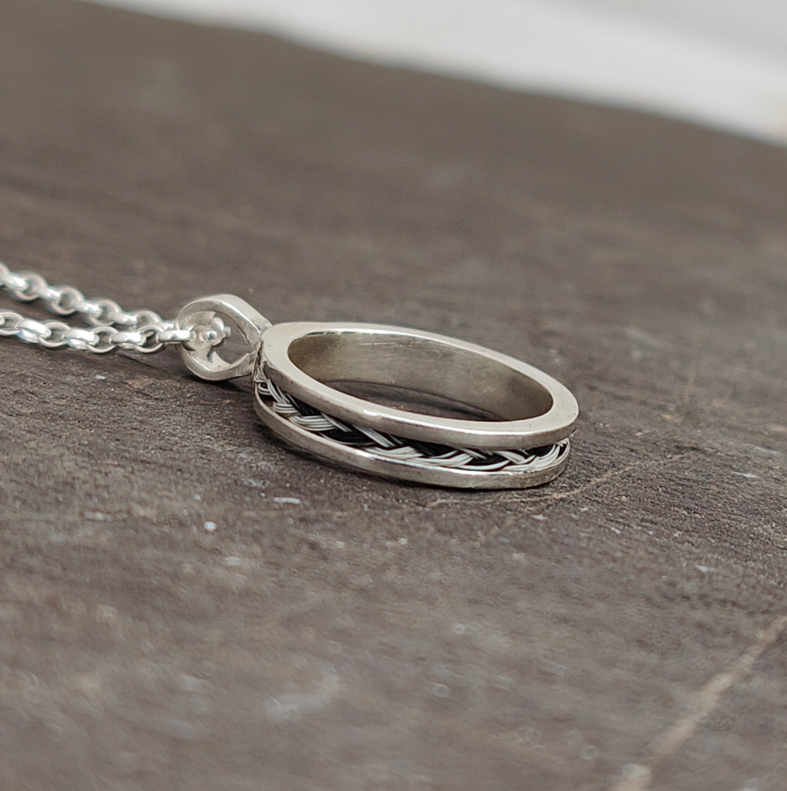 Secret Circle Horse Hair Pendant