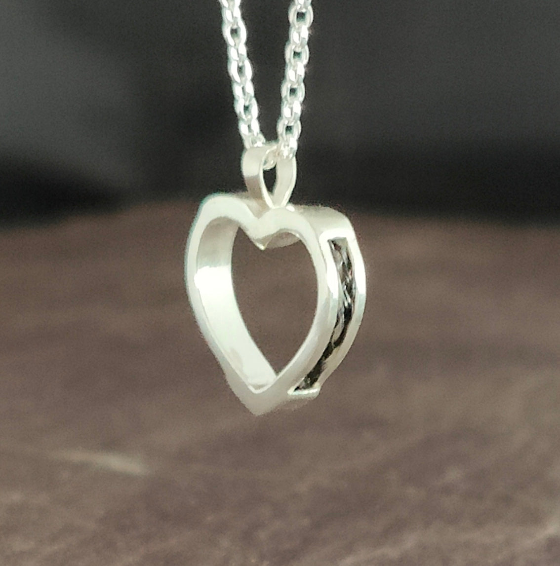 Secret Heart Horse Hair Pendant
