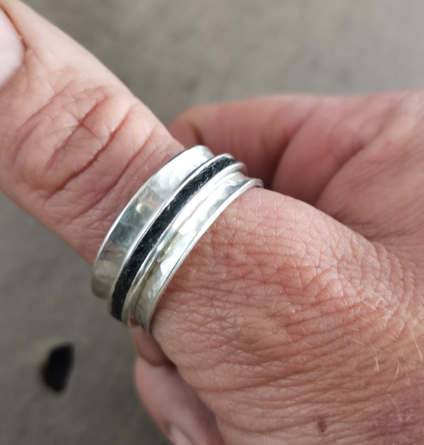 Horse Hair Spinner Ring