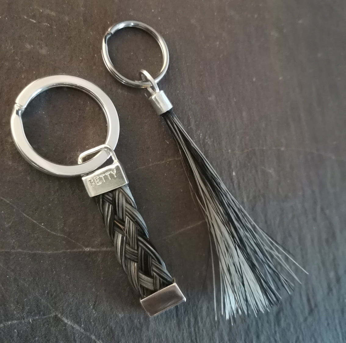 Horse Hair Tassel Key Ring