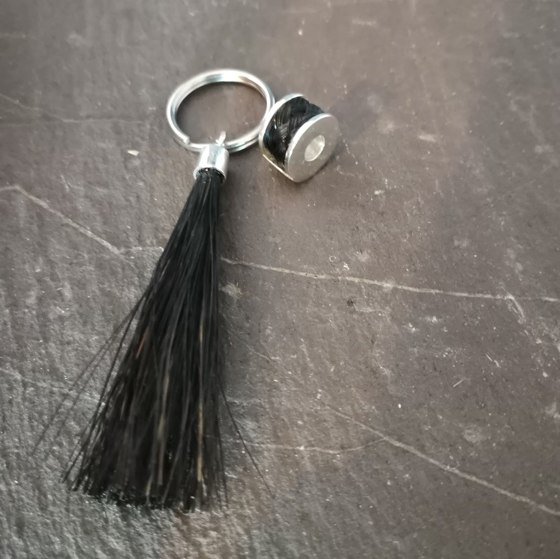 Horse Hair Tassel Key Ring