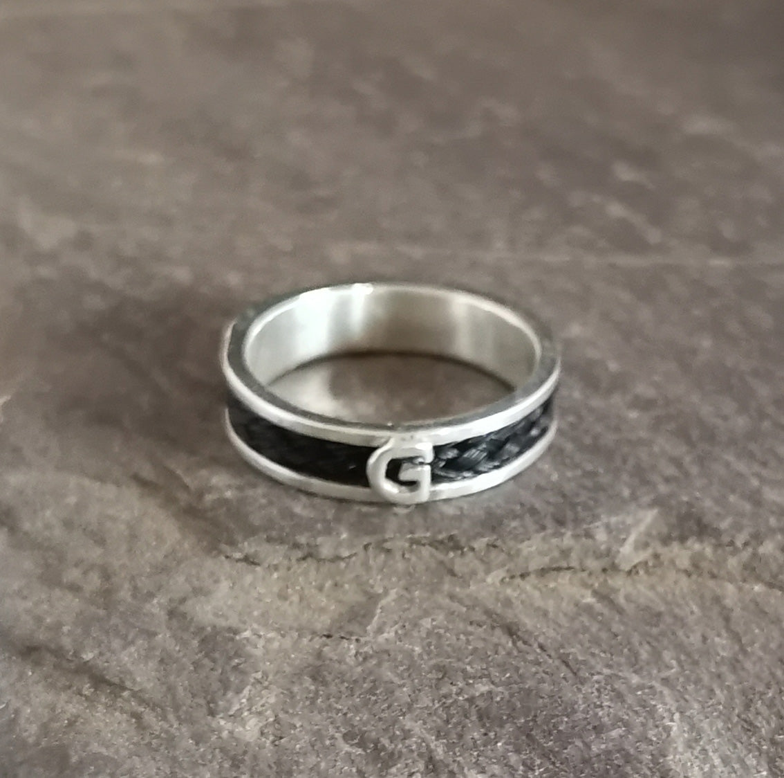 Horse Hair Symbol Ring