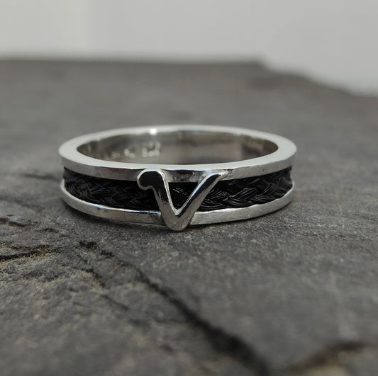 Horse Hair Symbol Ring